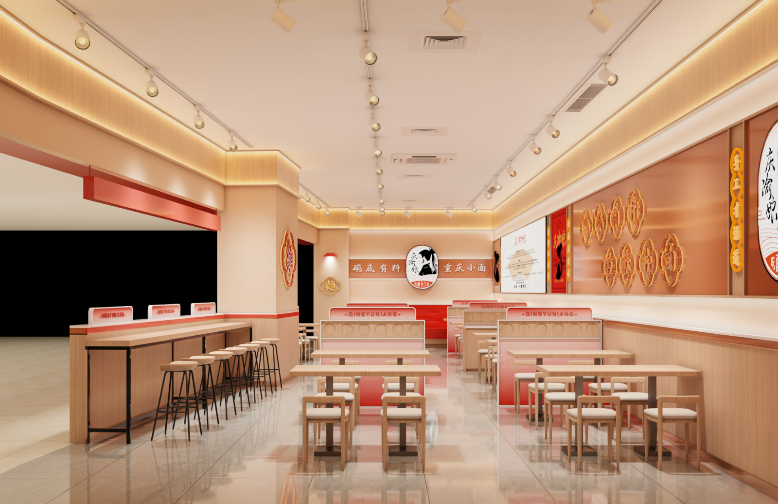 廈門小面館設計案例-巨立設計研究院